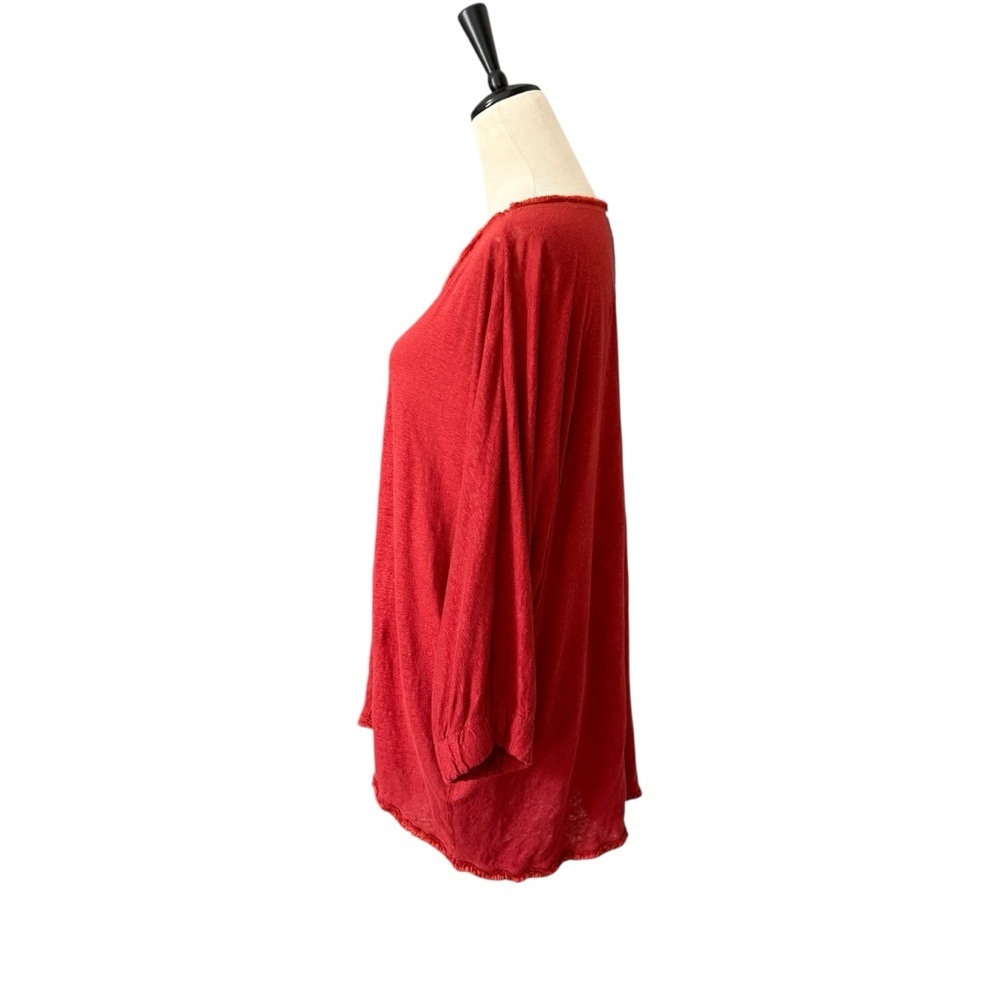Sundance  Ariane 100% Linen Long Line Dolman Sleeve Tunic Top Size‎ Medium - Picture 5 of 11